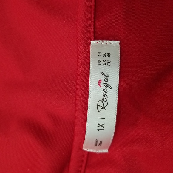 (1X) Rosegal Solid Color Jewel Tone Empire Waist Top Business Casual Office - Picture 3 of 9